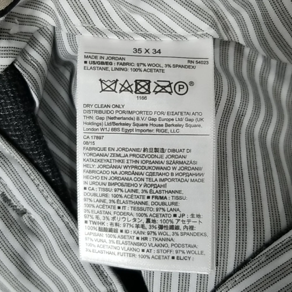 Banana Republic Grey Wool Classic Fit Pants